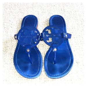 Blue Tory Burch Miller sandals